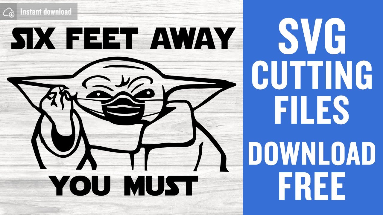 Quarantined Yoda Svg Free Cut File for Cricut