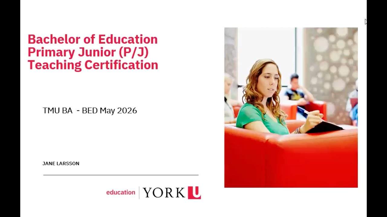 TMU BA-BEd May 2026 Information Session