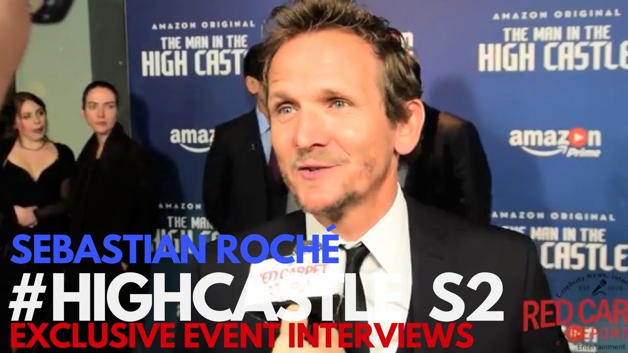 Sebastian Roch&eacute; Interviewed at The Man in the High Castle Season 2 Premiere #HighCastle