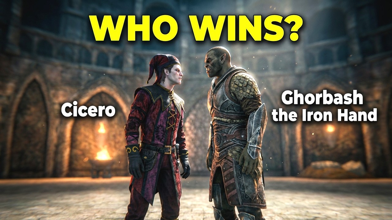 Cicero vs Ghorbash the Iron Hand - Skyrim Followers Tournament - round 1 match 17 / 32