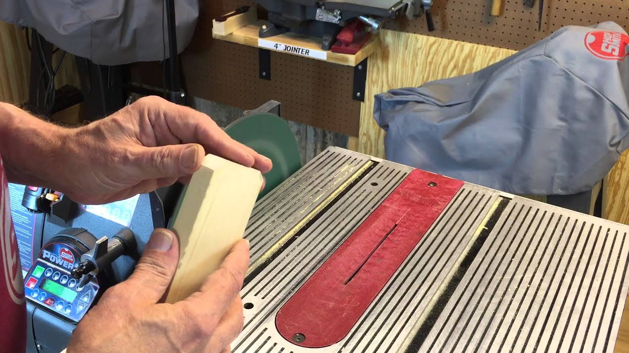 Shopsmith disk sanding basics.