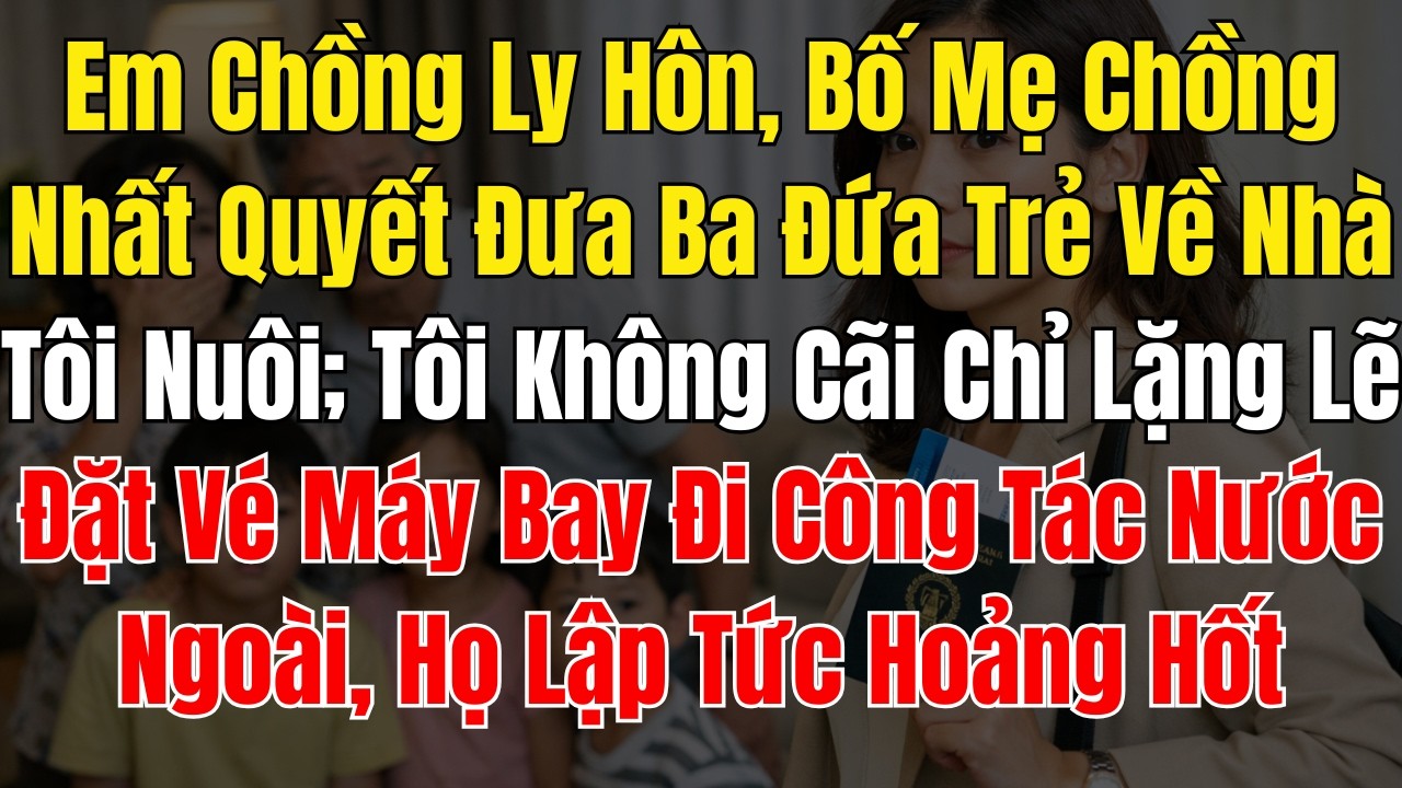 Em Chồng Ly Hôn, Bố Mẹ Chồng Nhất Quyết Đưa Ba Đứa Trẻ Về Nhà Tôi Nuôi; Tôi Không Cãi Chỉ Lặng Lẽ