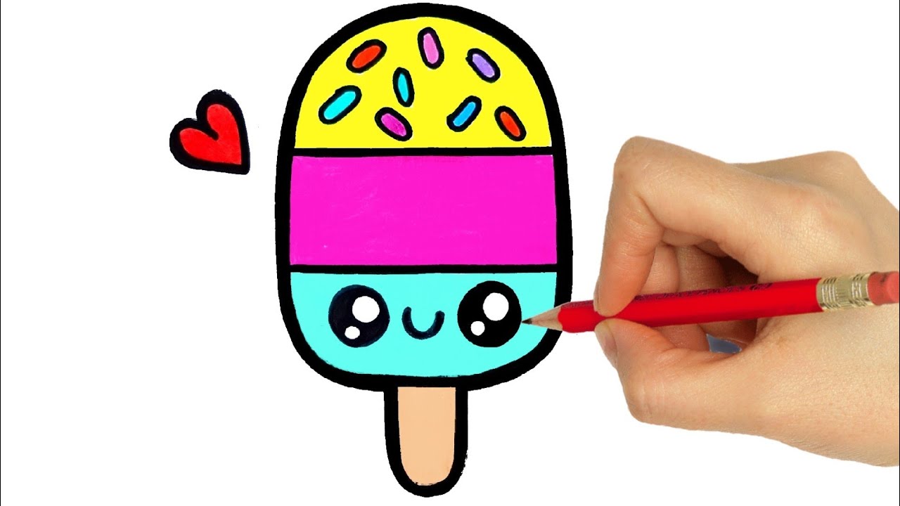 HOW TO DRAW ICE CREAM STEP BY STEP