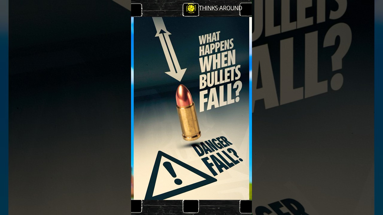 Firing a Bullet Upwards is very Dangerous. Here is why⚠️🔫💨📉🌍 #shorts #knowledge #facts