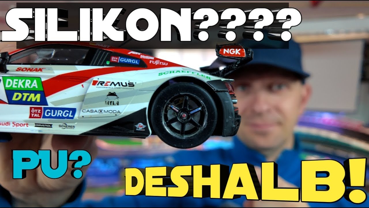 Digital slot car racing with silicone tires????
