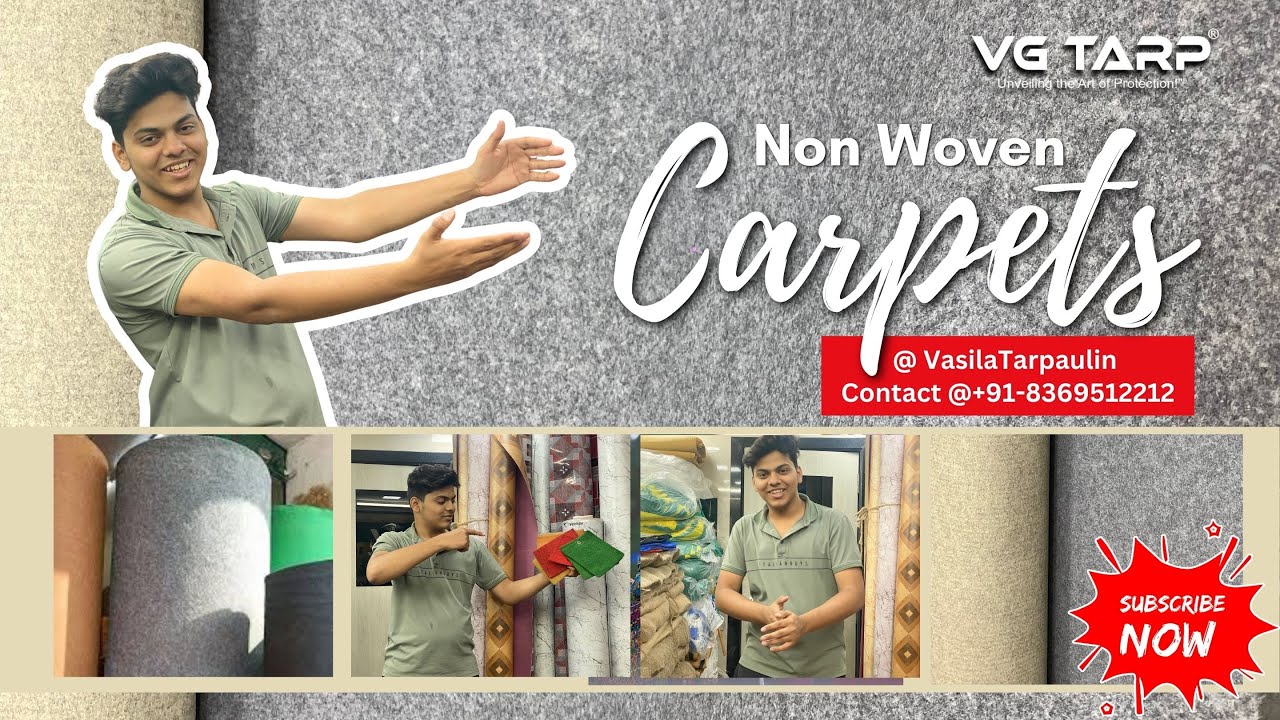 Grey Non Woven Carpet | 600 GSM Thickness | Colors, Uses & Customer Order #mumbai @VasilaTarpaulin
