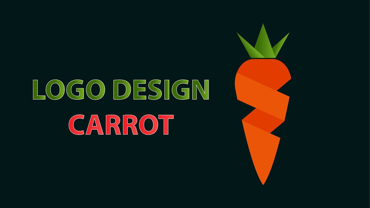 Logo Design Process With a Client | Carrot Shape Vegetable | Hassan Jee Tech