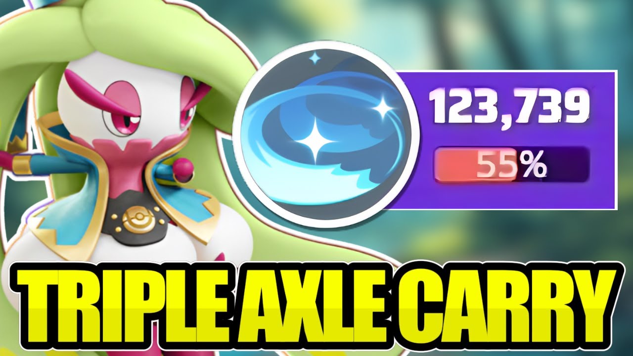 Watch How Tsareena Triple Axle Dominates and Carry the Game | 55% Damage Output | Pokemon Unite