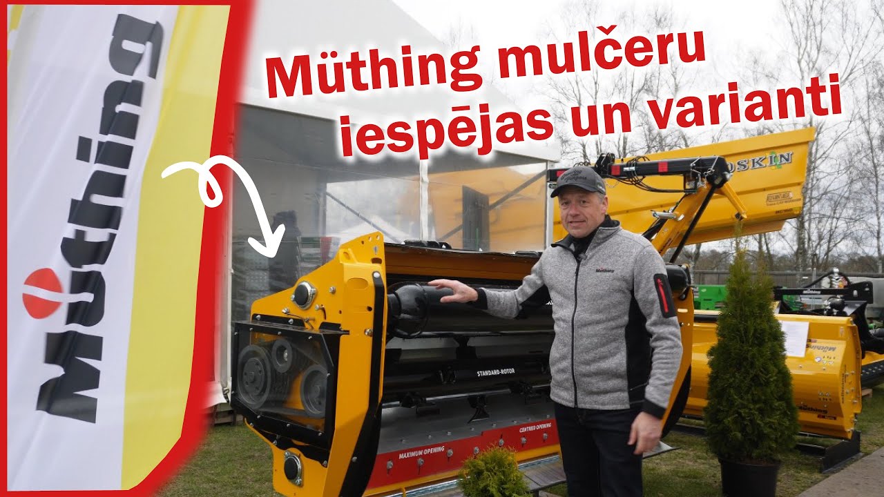 Müthing mulčeru aprīkojuma un pielietojuma plašās iespējas