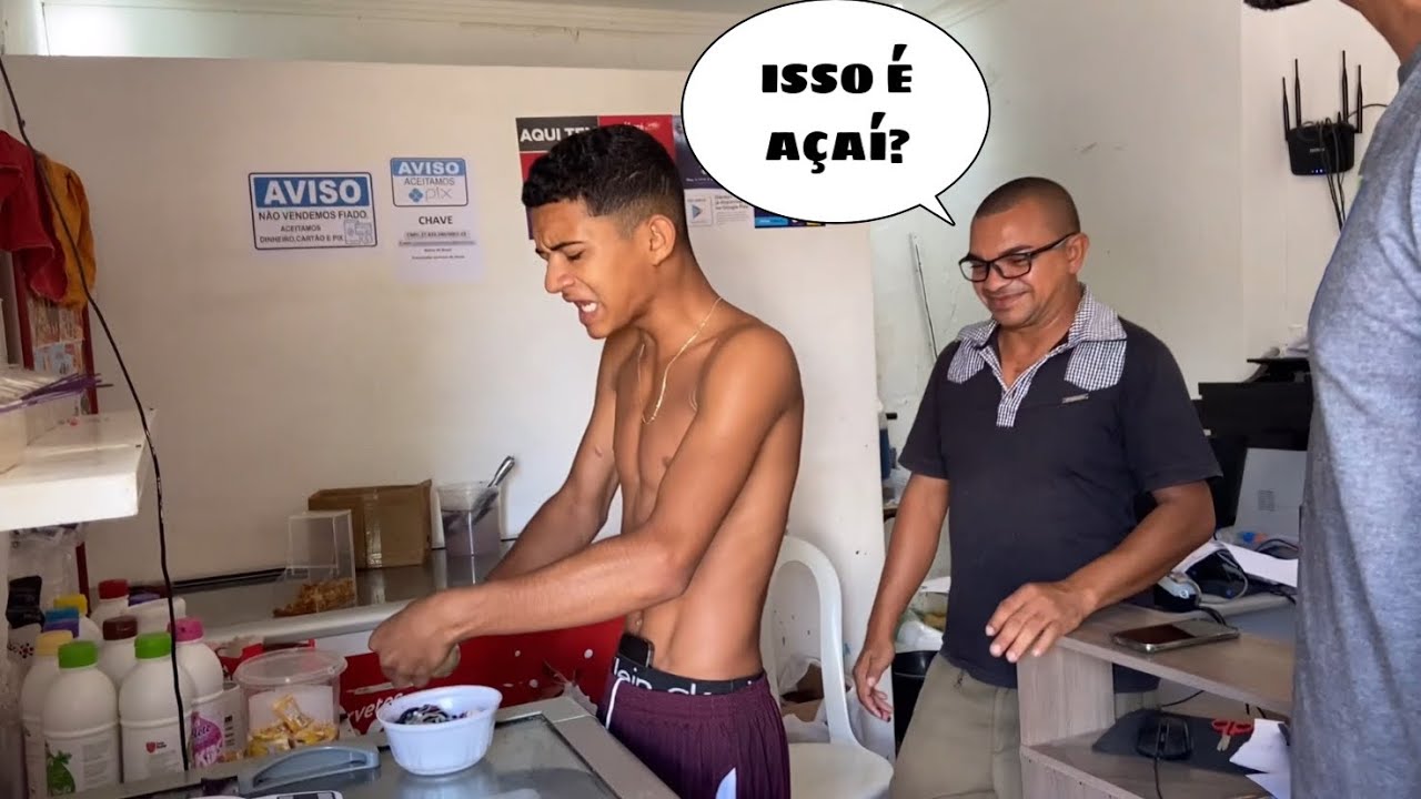 BRUTINHO FOI NA AÇAITERIA - OLHA NO QUE DEU