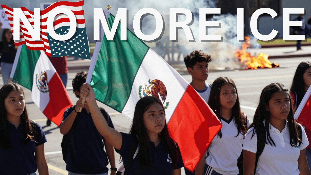 Kids Protest Against Ice. These Kids Are So Radicalized, They JUMPED A  Teacher For A MAGA Hat?