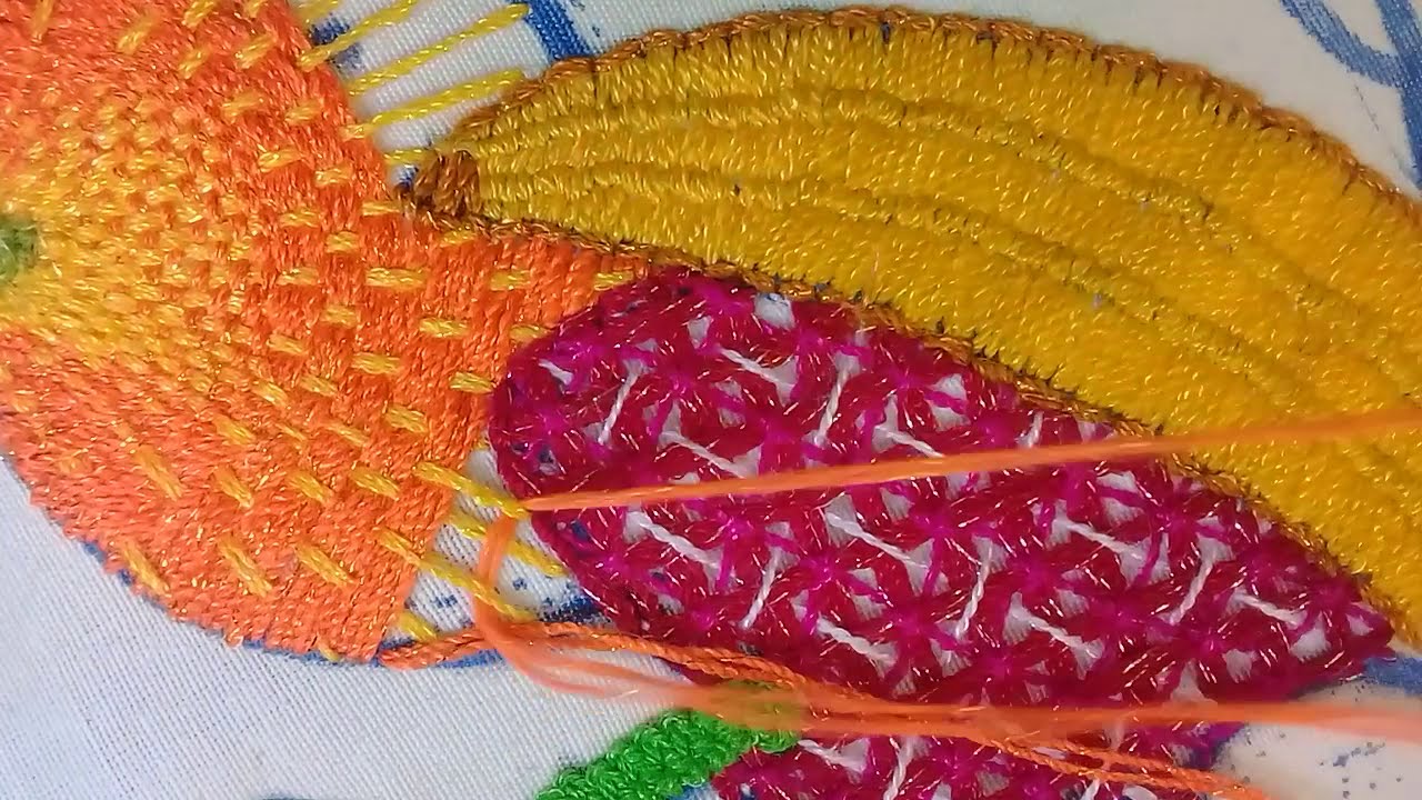 Cómo BORDAR una NARANJA 🍊o MANDARINA| How to Embroidery an ORANGE or tangerine