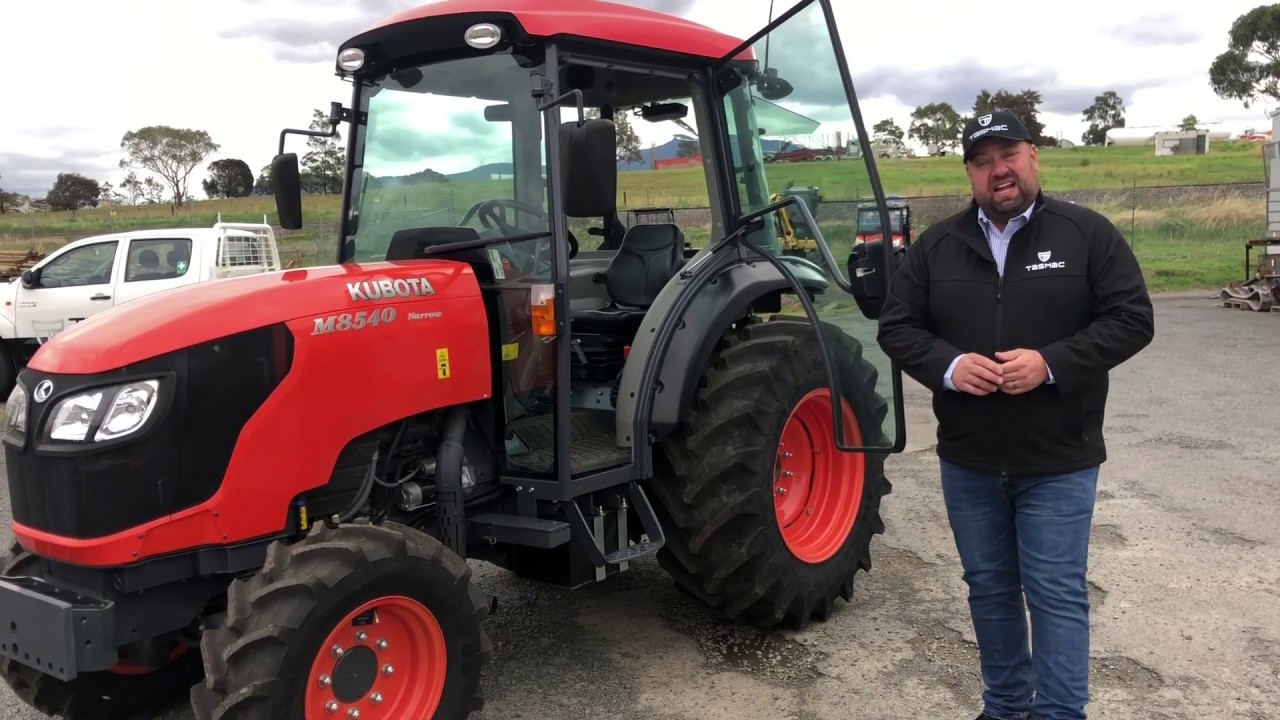 Walk around video of the Kubota M8540 Narrow model by David Lindley