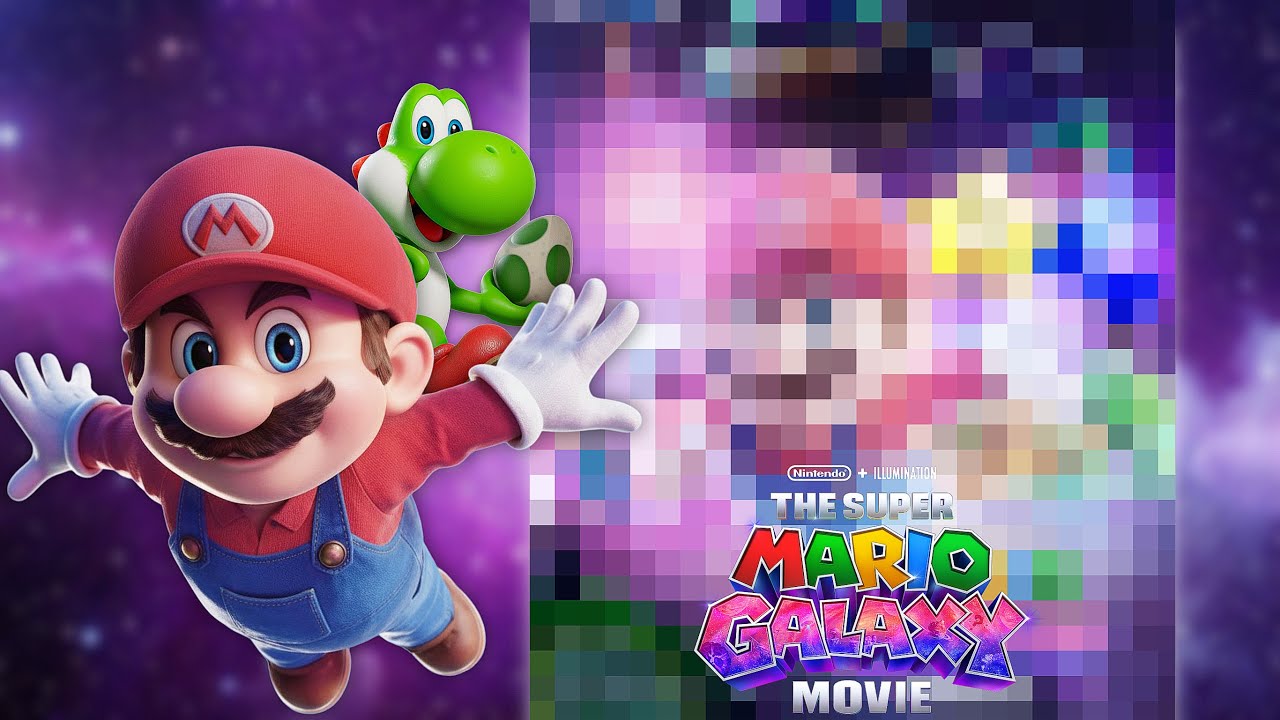 Making A Super Mario Galaxy Movie Poster!