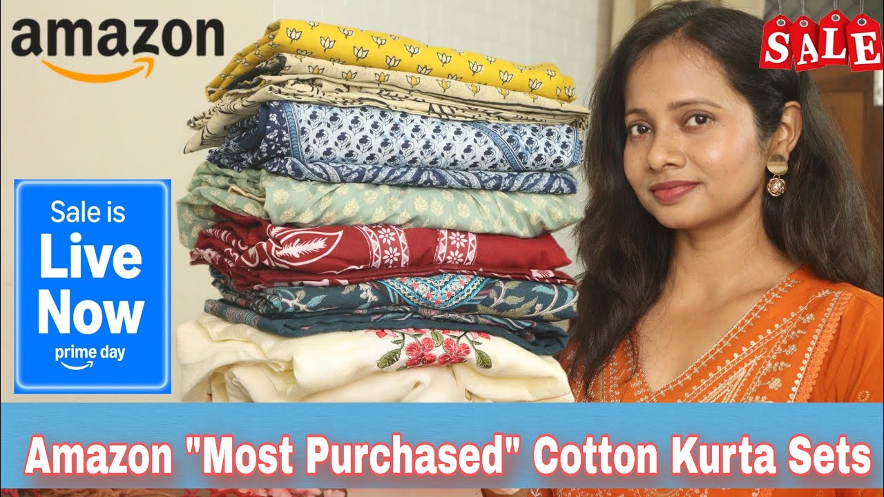 Amazon Summer Special Cotton Kurti/Kurta Sets Haul | Amazon Prime Day Sale | Ranjana R
