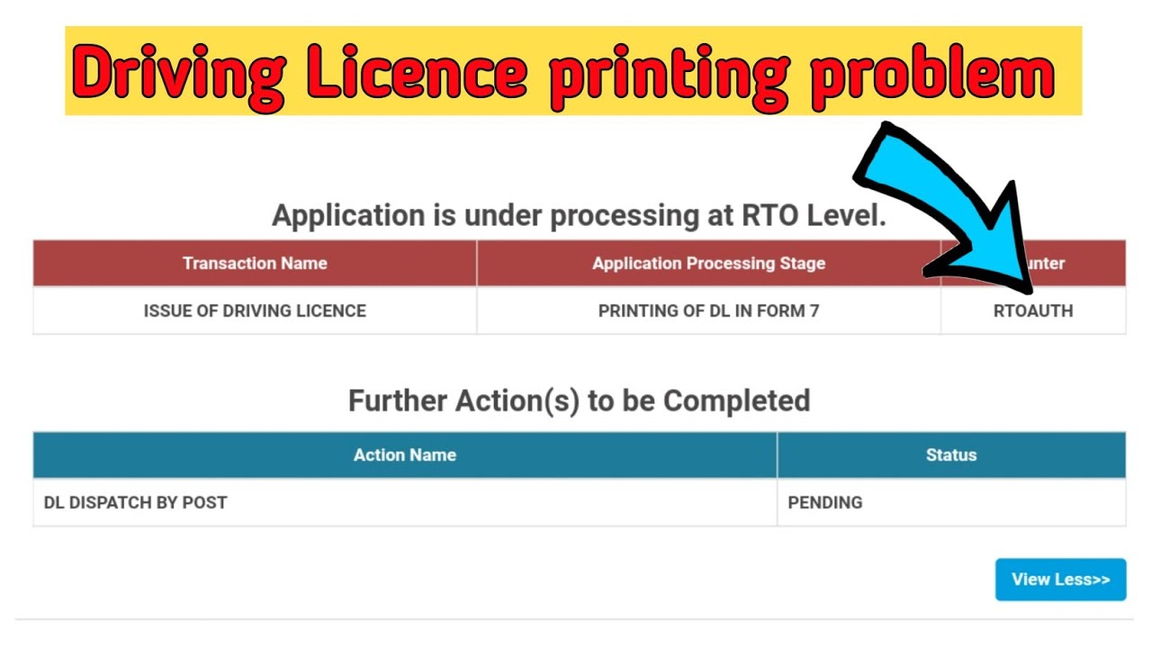 Driving licence printing problem | DL not received | How to get driving licence after passing test