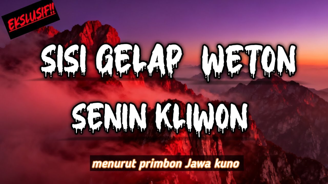 WETONMU SENIN KLIWON❓ SIMAK VIDIO INI BAIK BAIK ‼️inilah sisi gelap weton Senin Kliwon ‼️