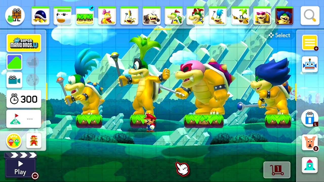 Super Mario Maker 2 - All Bosses Course Maker Experiment!