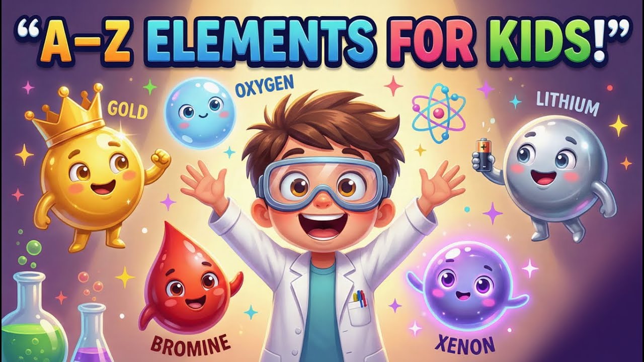A–Z Chemistry Elements Song | Fun Periodic Table Learning for Kids & Students