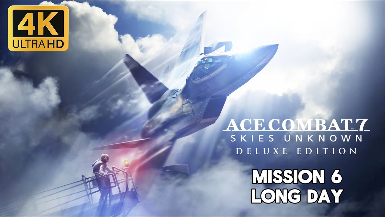 Ace Combat 7 PS5 – Mission 06 Long Day | Spare Squadron vs MQ-99 UAVs | 4K 60FPS