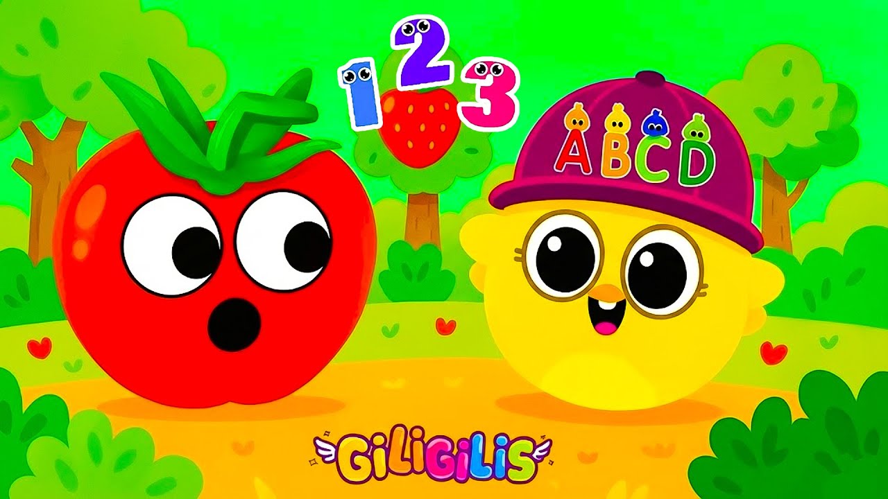 1️⃣ Yummy Yummy Tomatoes 🍅 | Giligilis’ Fun Fruit & Veggie Adventures with Catchy Melodies 🎶