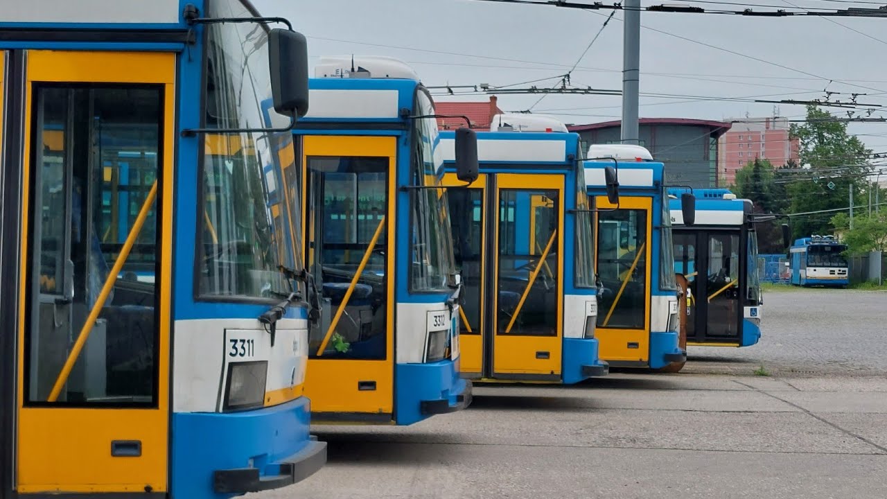 POSLEDNÍ JÍZDA TROLEJBUSU ŠKODA 21tr v Ostravě