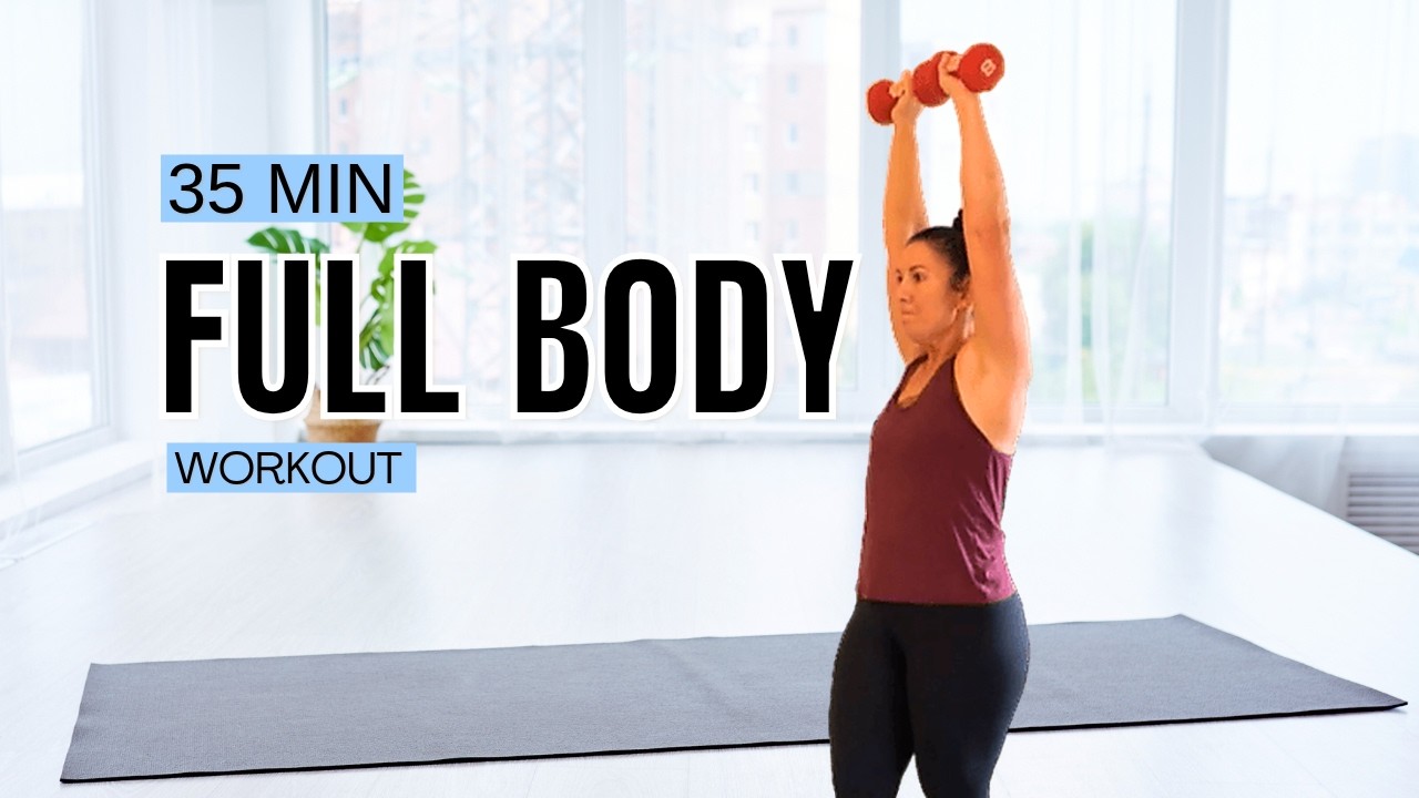35-Minute Full Body Workout for Women Over 60 | Strength, Cardio & Core (64-Rep Challenge)