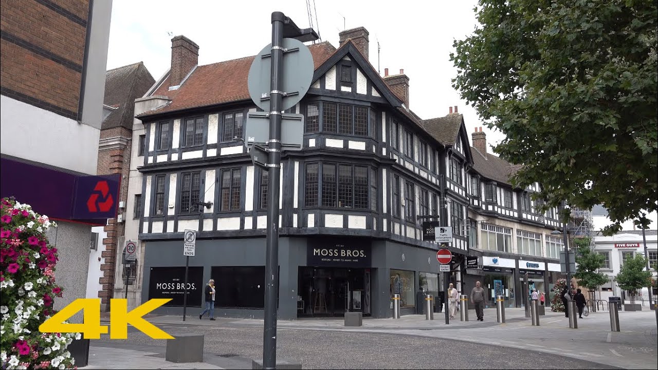 Watford Walk: Town Centre【4K】