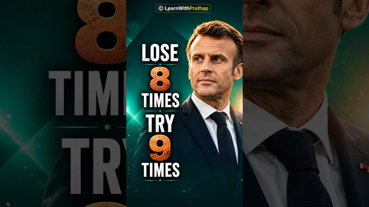 Fail 8 Times to Succeed 9 Times #emmanuel #emmanuelmacron #france #leadership #motivation #success