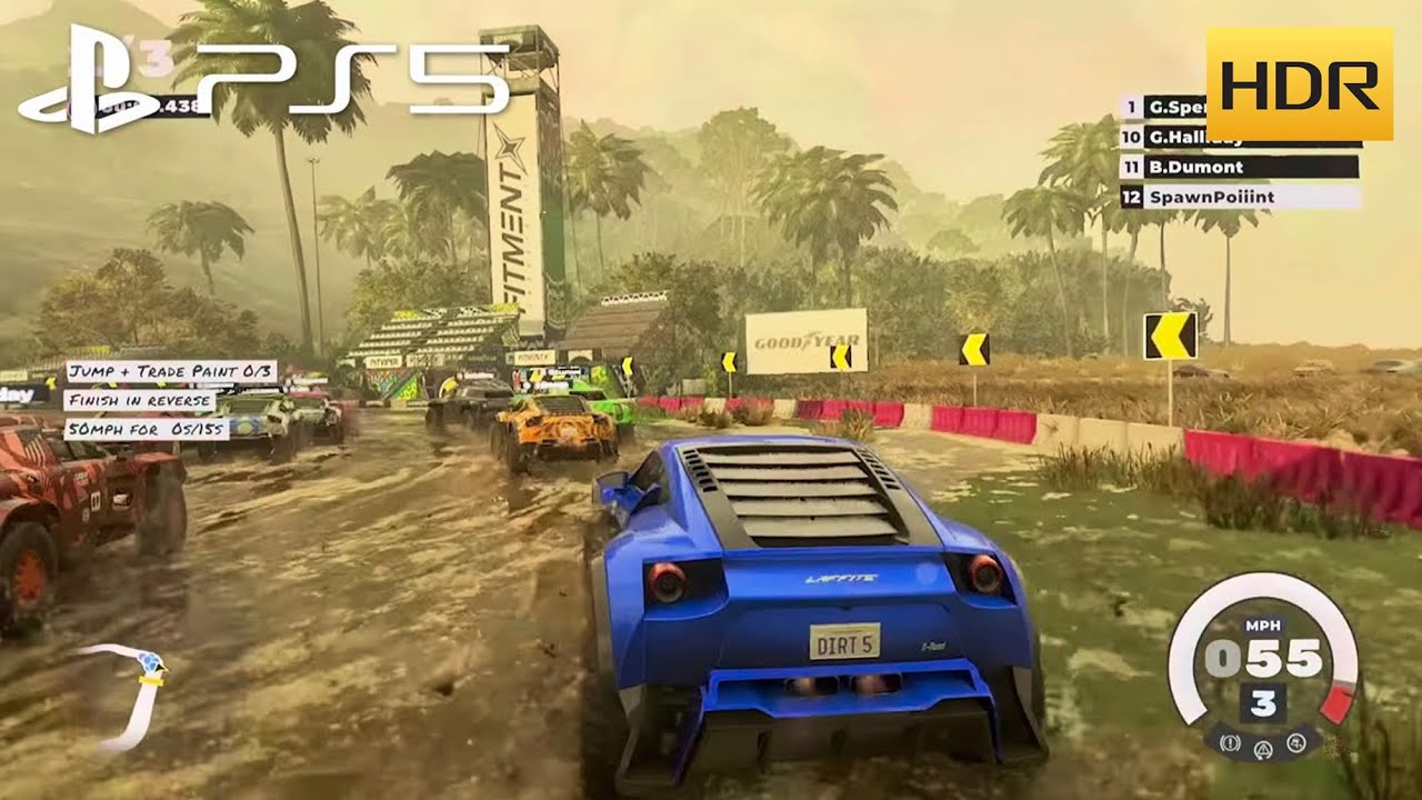 DIRT 5 (PS5) High Frame Rate Mode Gameplay | 120FPS HDR