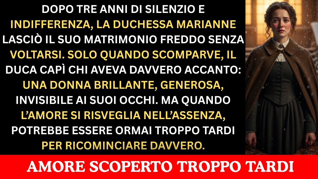 La Duchessa Se Ne Andò Dopo 3 Anni di Rifiuto… Solo Allora il Duca Capì di Amarla