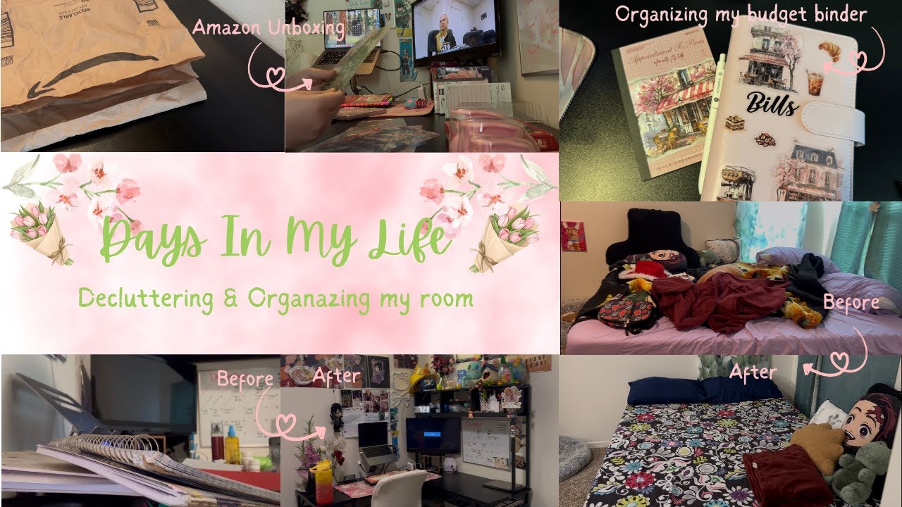 🌷Days In My Life 🌷Decluttering & Organizing my room/Amazon unboxing📦