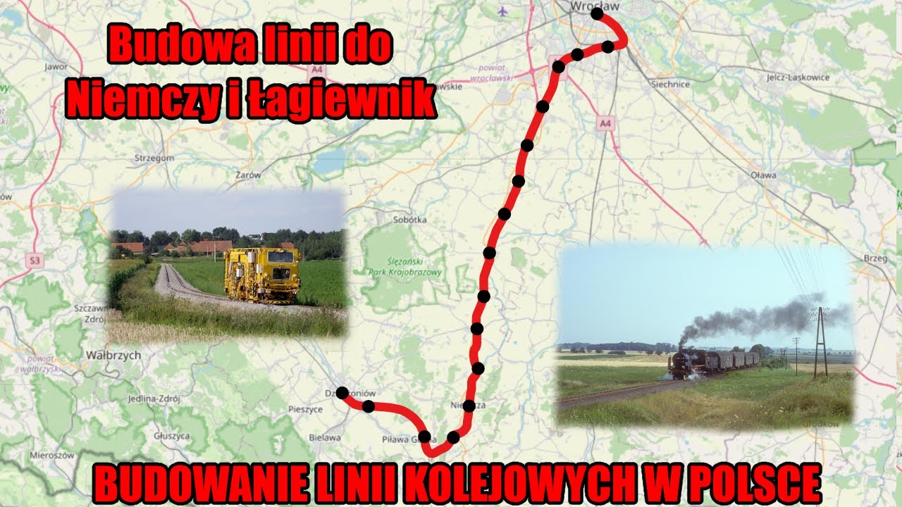Budowanie PKP - Budowanie linii 310 do Łagiewnik i Niemczy