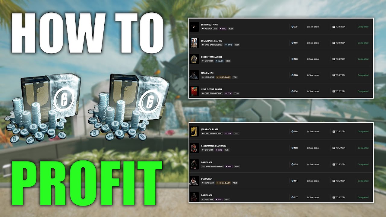 How To Profit THOUSANDS of Credits on R6 Marketplace! (all methods)