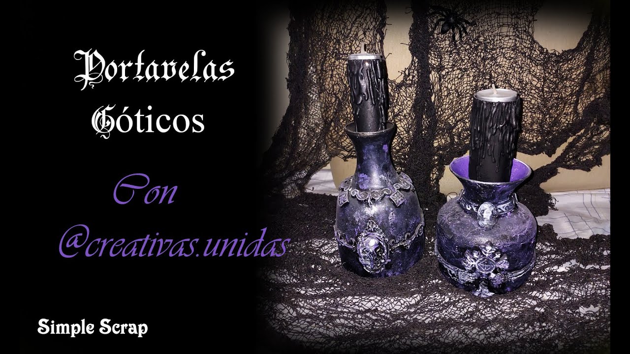Porta velas #gótico Reto @creativas.unidas