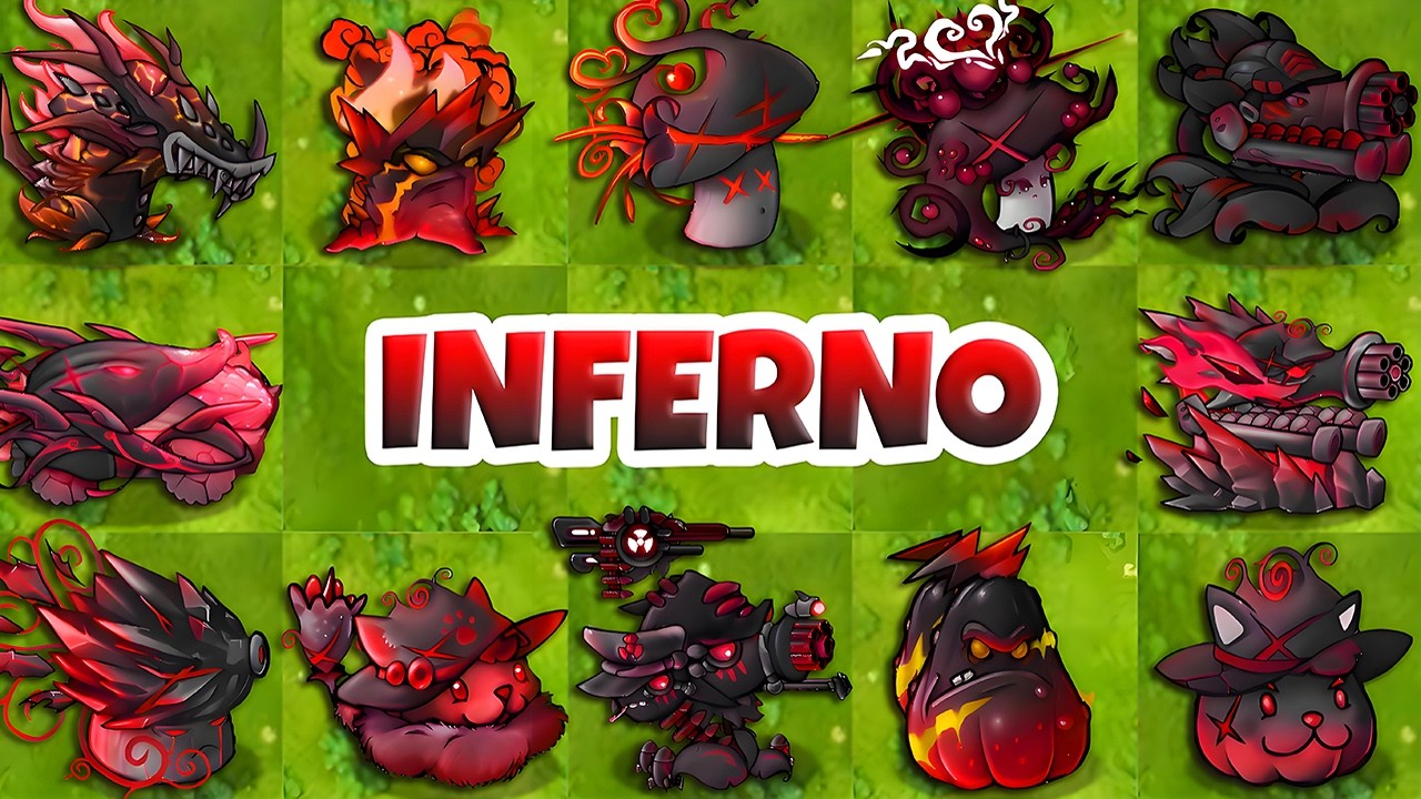 PVZ Fusion 3.3 - All INFERNO Plants Fusion Showcase!