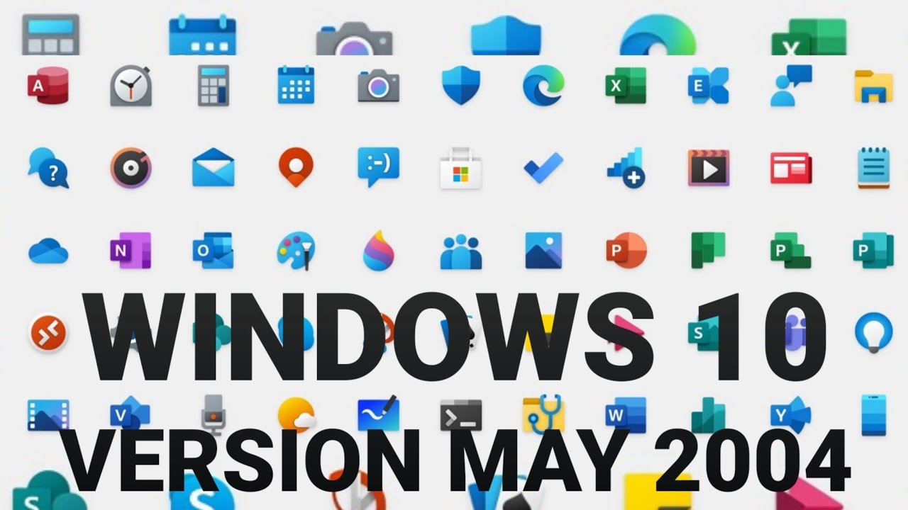 windows 10 may 2004 update tutorial new icons