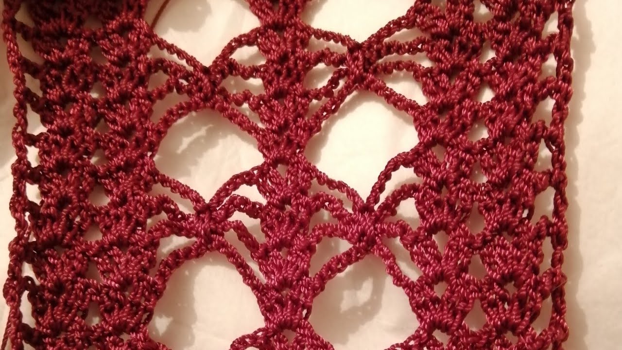 Hermosa puntada para randas a crochet/Beautiful stitch for crochet randas