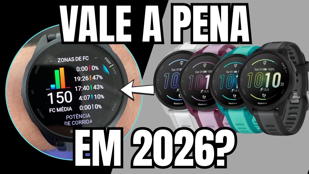 GARMIN FORERUNNER 165 - Ainda vale a pena em 2026? Veja o review completo