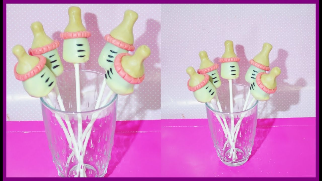 how to make baby shower cake pops biberon baby pasta di zucchero torta