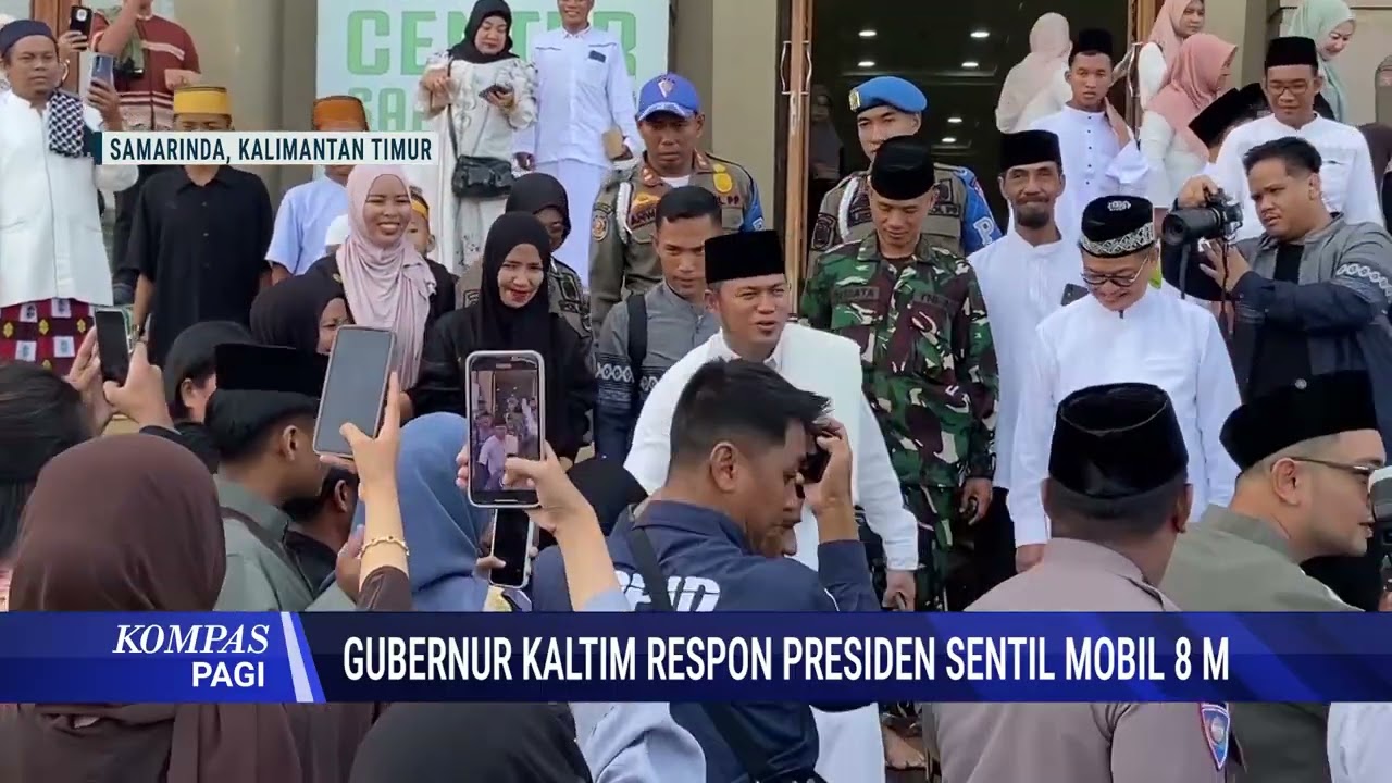 GUBERNUR KALTIM RESPON PRESIDEN SENTIL MOBIL 8 M