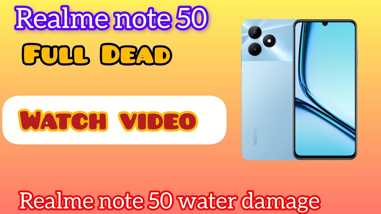 Realme note 50 water damage full Dead (Mobiledoctor116)