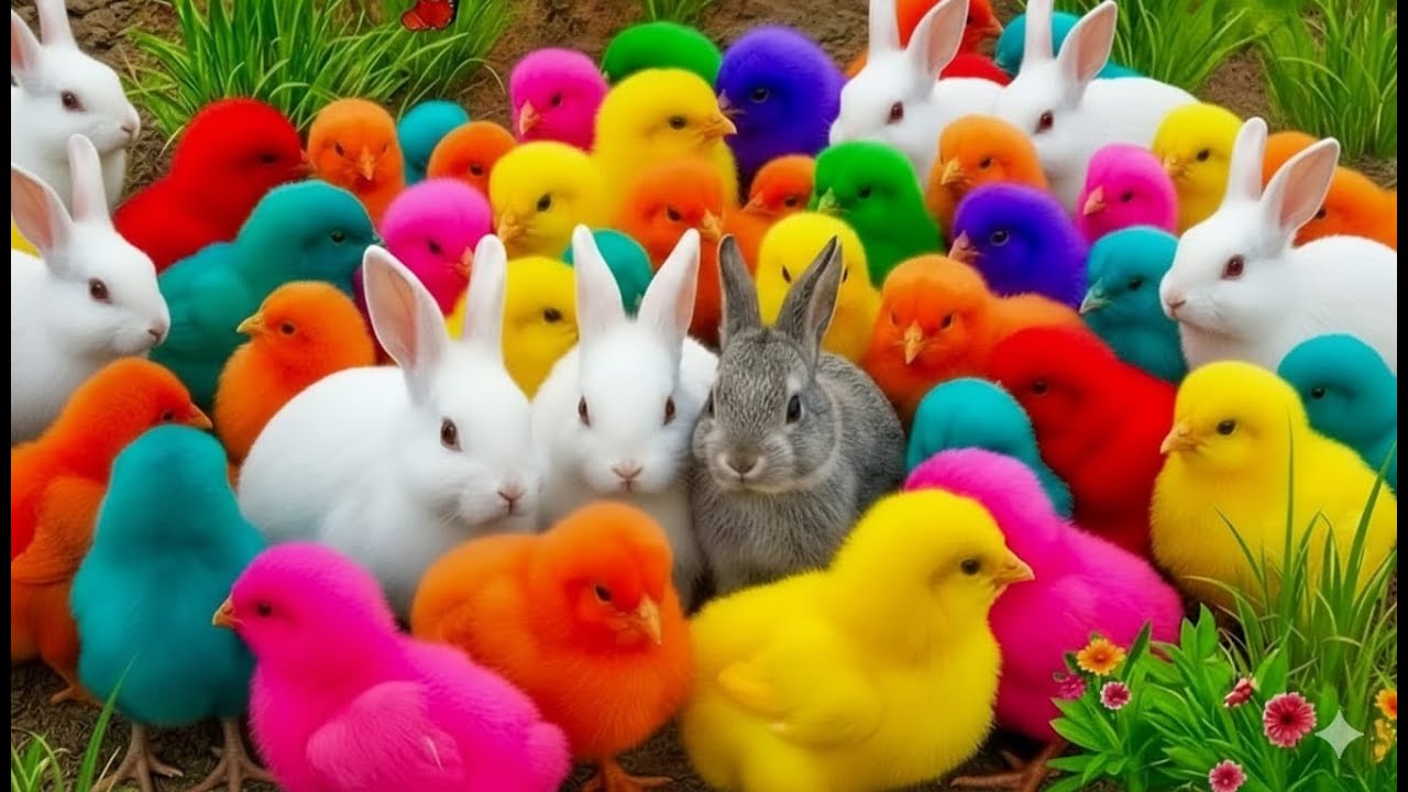 Tangkap Ayam Lucu, ayam warna warni, ayam rainbow, kelinci lucu, bebek lucu, ikan koi, Hewan Lucu