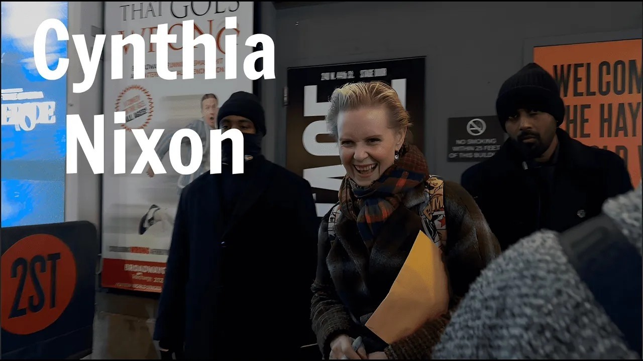 Cynthia Nixon Meets Fans & Signs Autographs   “Marjorie Prime” on Broadway