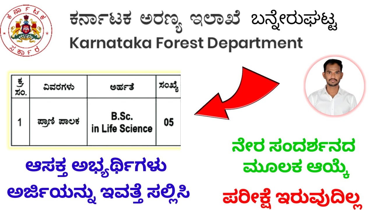 Karnataka Forest Department Recruitment 2026| Bannerughatta Udyanavana Bengaluru| #viralvideo 