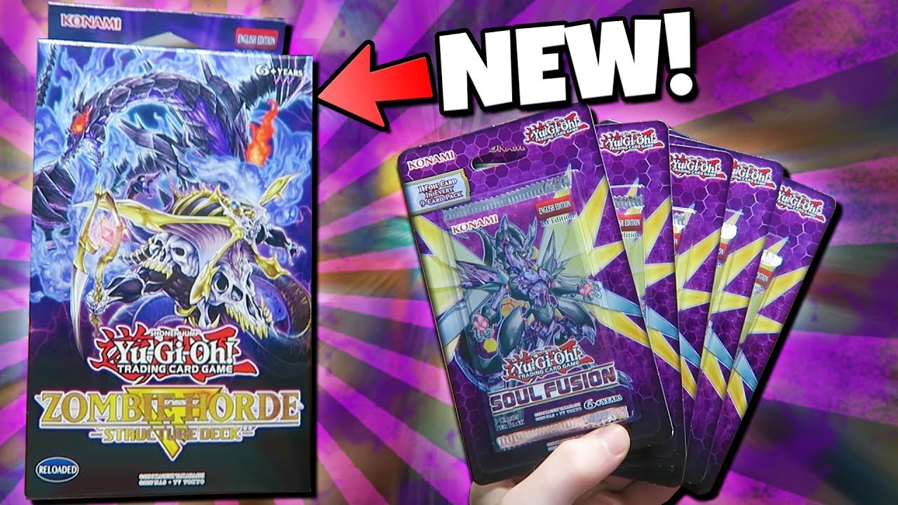 BEST YuGiOh ZOMBIE HORDE STRUCTER DECK OPENING REVIEW + SOUL FUSION BOOSTER PACK OPENING