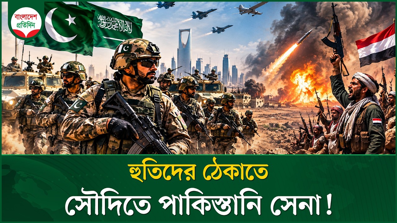 হুতিদের ঠেকাতে সৌদিতে ঢুকল পাকিস্তানি সেনা, সামনে নতুন সমীকরণ | Pakistan Army | Saudi Arabia