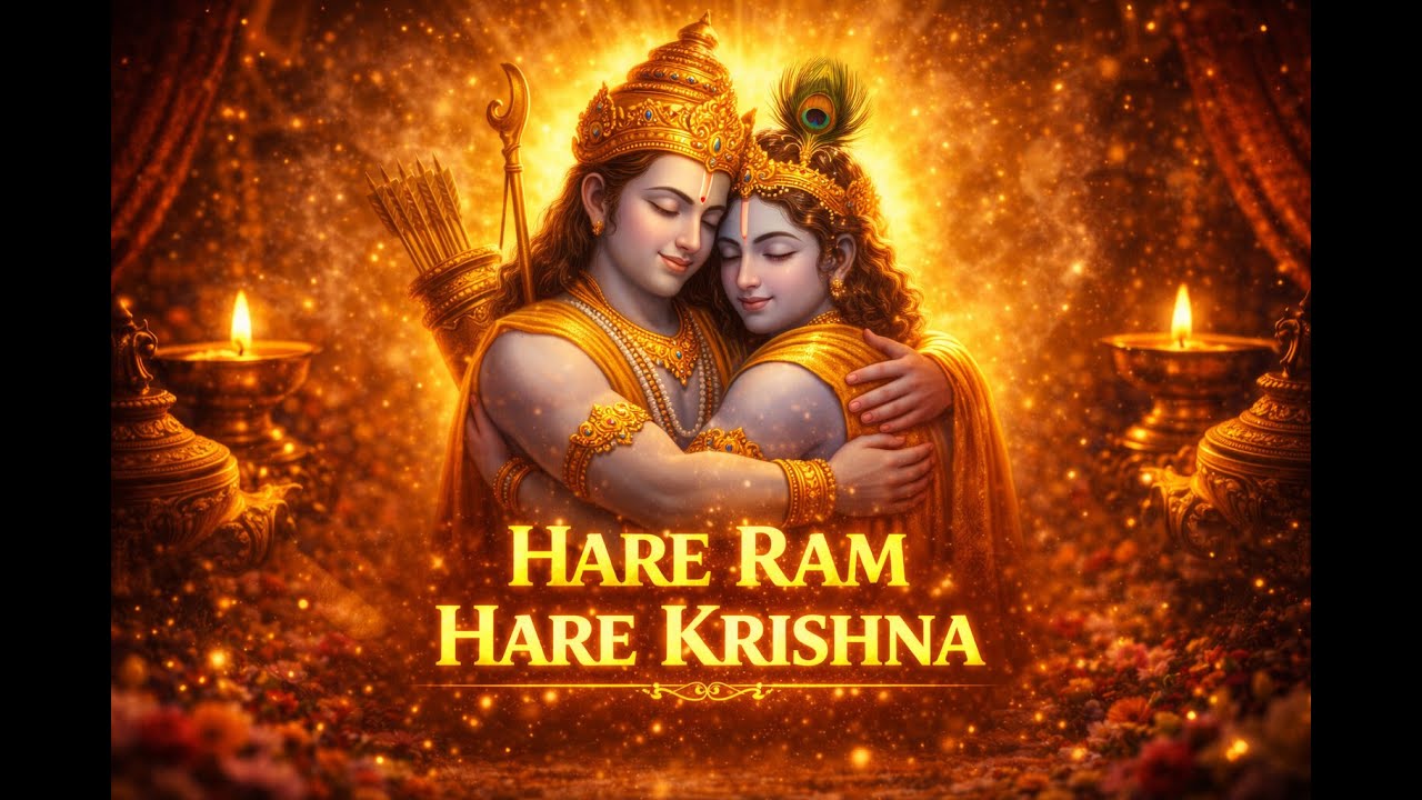 Hare Ram Hare Krishna ॐ | Mahamantra for Deep Peace, Meditation & Inner Calm