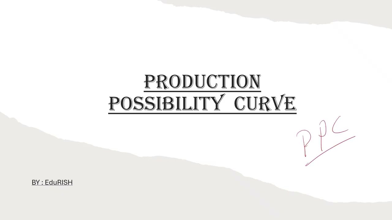Production Possibility Curve (PPC) & Pareto Efficiency Explained | Economics