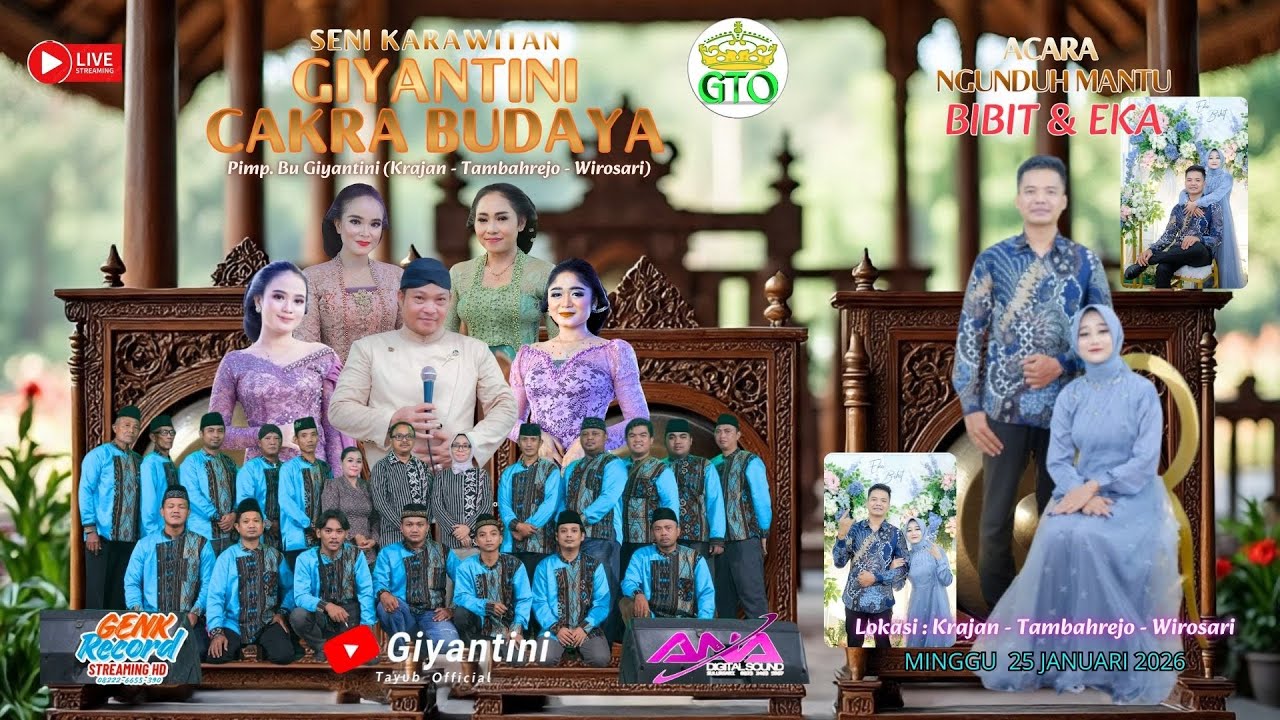 🔴#live GIYANTINI CAKRA BUDAYA | NGUNDUH MANTU 